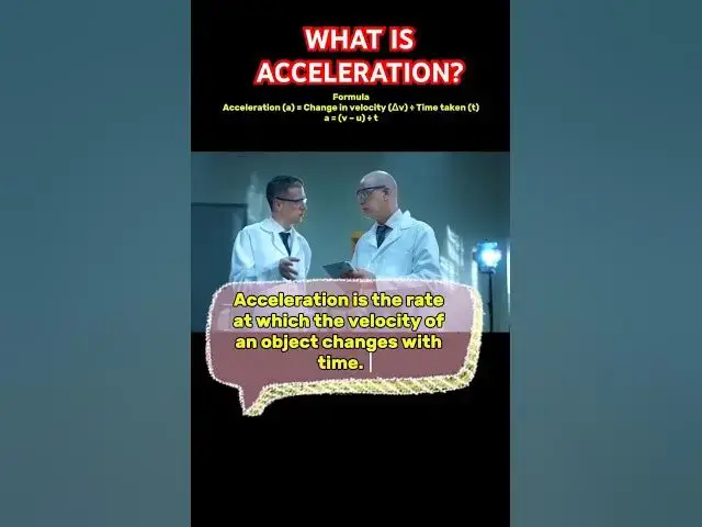 'Video thumbnail for What is acceleration in physics? #physics #explorephysics #acceleration'