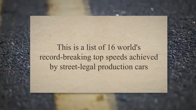 'Video thumbnail for Fastest cars ever'