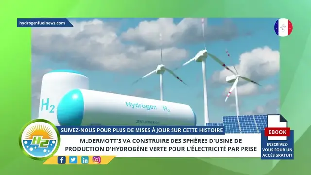 Video thumbnail for [French] McDermott’s to build green hydrogen production plant spheres for Plug Power