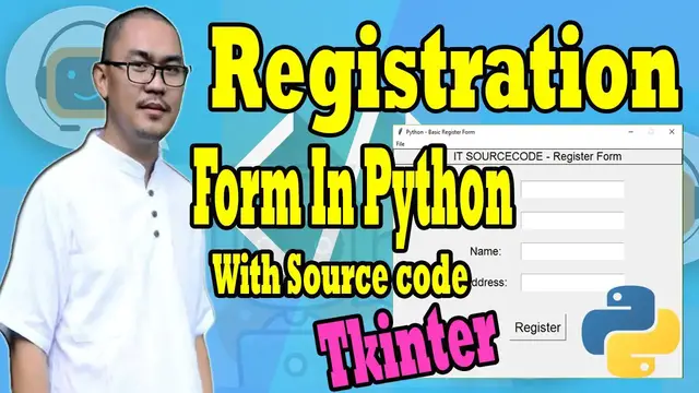 Video thumbnail for Registration Form In Python Using Tkinter With Source Code 2020 Free Download