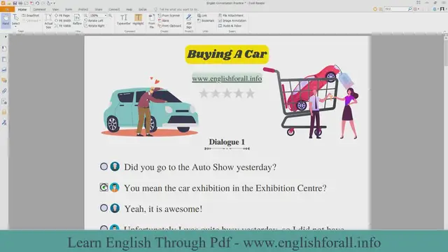 Video thumbnail for English Conversation Practice - Buying A Car