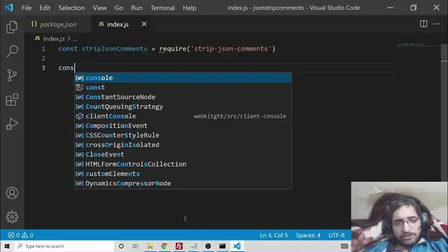 Video thumbnail for Node.js Project to Strip Comments From JSON Using strip-json-comments Library in Javascript