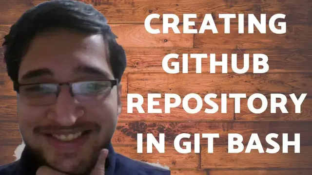 Video thumbnail for How to Create a Github Repository using Git Bash