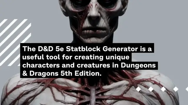 Video thumbnail for D & D 5E Statblock Generator Guide