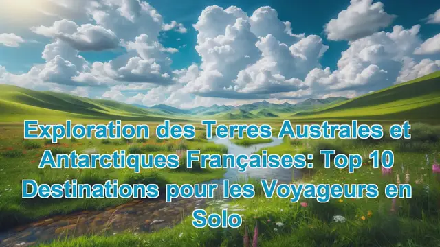 Video thumbnail for Exploration des Terres Australes et Antarctiques Françaises: Top 10 Destinations pour les Voyageurs en Solo