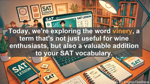 Video thumbnail for 5000 Must Know SAT Vocabulary - Vinery: A Greenhouse for Grapes - SAT Vocabulary Lesson