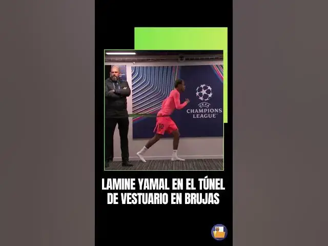 Video thumbnail for Lamine Yamal realiza un calentamiento en el túnel de vestuario