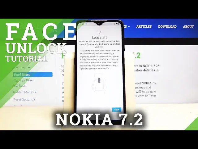 'Video thumbnail for How to Use Face Unlock on NOKIA 7.2– Face Recognition'
