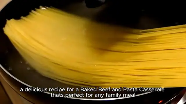 Video thumbnail for Baked Beef and Pasta Casserole