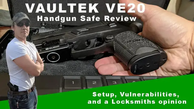 Video thumbnail for Vaultek VE20 Compact Handgun Safe Setup and Review