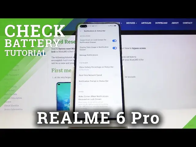 'Video thumbnail for Battery Percentage in REALME 6 Pro – Battery Level'