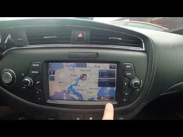 Video thumbnail for How to Set Destination in Map in Kia Ceed II ( 2012 - 2018 ) - Start Route in Navigation