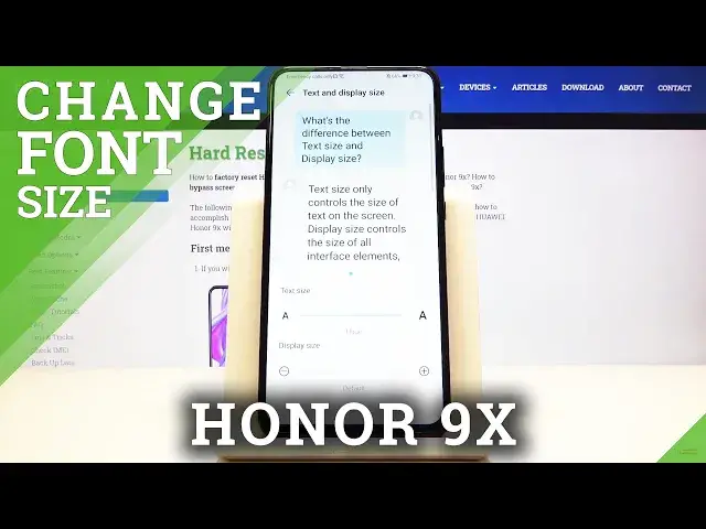'Video thumbnail for How to Change Font Size in Honor 9X  - Personalize Font Style'