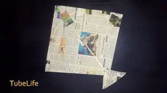 Video thumbnail for How to make kite at home with newspaper