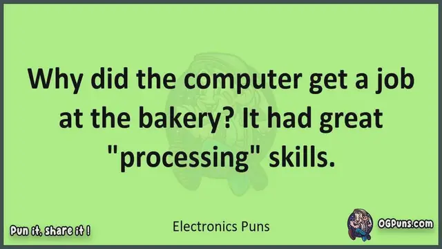 Video thumbnail for Electronics - Jokes, Puns, Wordplays, and Laughter