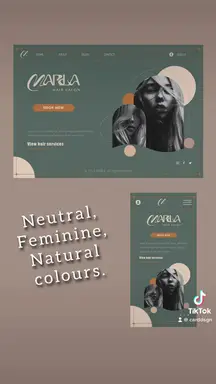 'Video thumbnail for Marla Family Hair Salon Business Card'