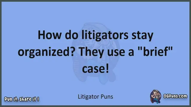 Video thumbnail for Litigator - Jokes, Puns, Wordplays, and Laughter