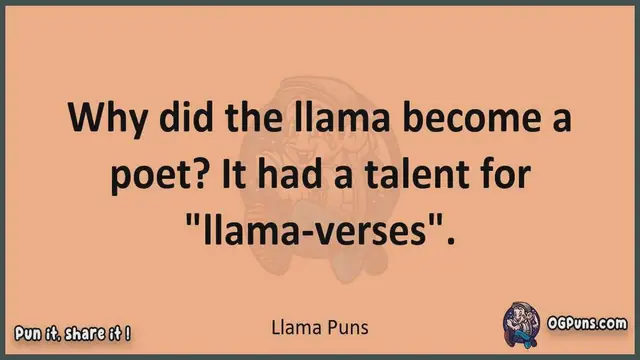 Video thumbnail for Llama - Jokes, Puns, Wordplays, and Laughter