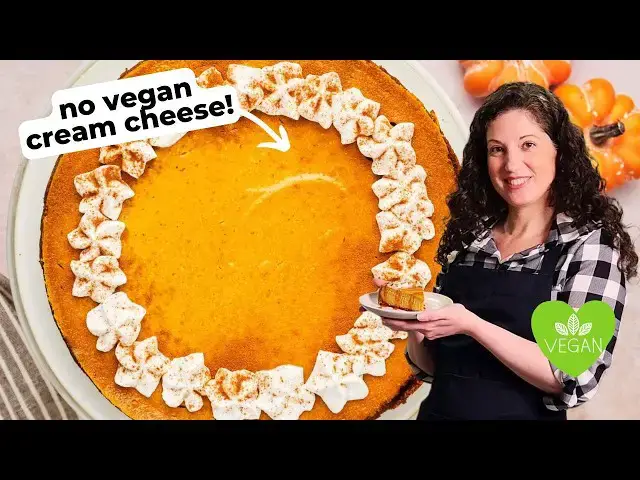 'Video thumbnail for Vegan Pumpkin Cheesecake Recipe #recipe #pumpkin #veganrecipes'
