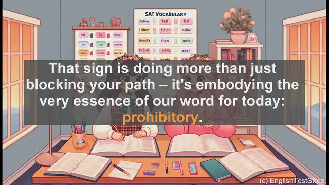 Video thumbnail for 5000 Must Know SAT Vocabulary - Prohibitory: Understanding Rules and Restrictions