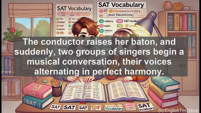 Video thumbnail for 5000 Must Know SAT Vocabulary - Antiphony: A Key SAT Vocabulary Word Explained