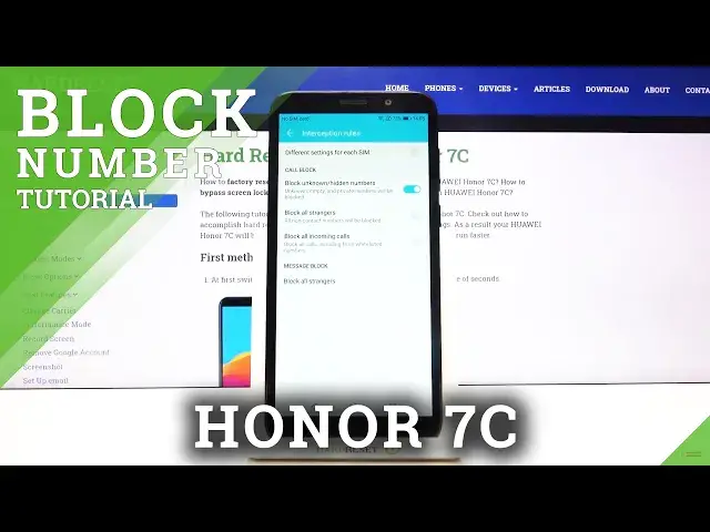 'Video thumbnail for How to Block Contact in Honor 7C – Block Messages and Calls in Honor Smartphone'