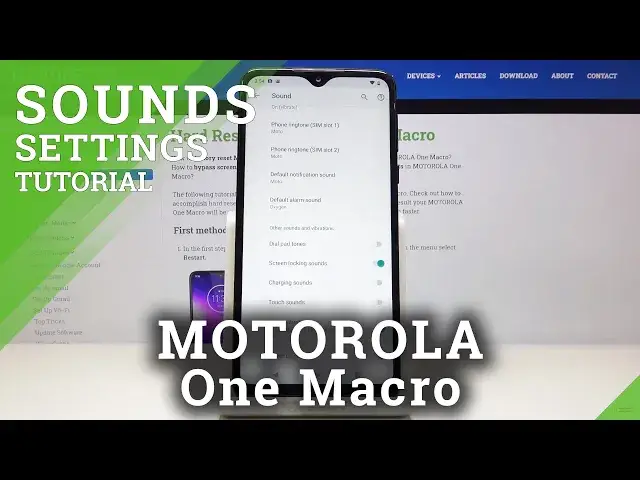'Video thumbnail for How to Turn On Charging Sounds in MOTOROLA One Macro – Sound Settings'