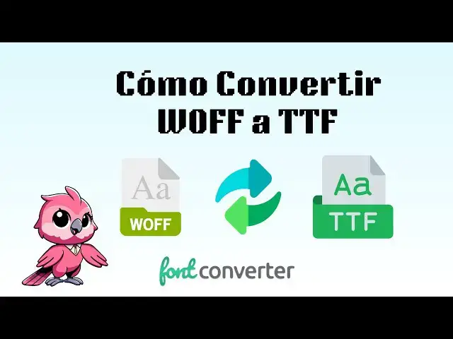 Video thumbnail for Cómo Convertir WOFF a TTF (Guía Sencilla)