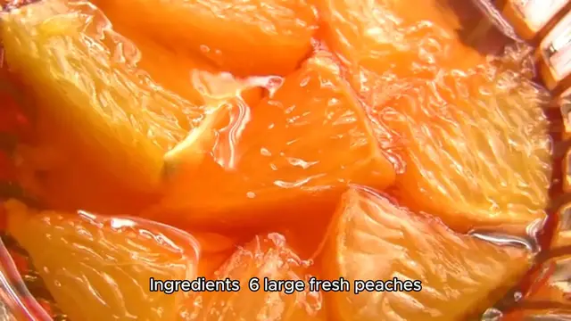 Video thumbnail for Peach crumble recipe