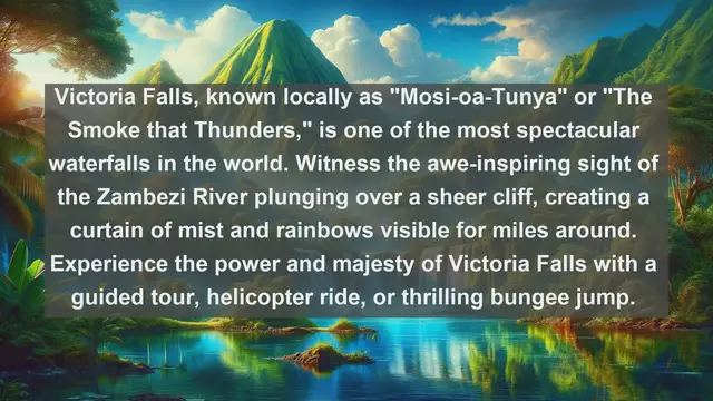 Video thumbnail for Explore Zimbabwe's Stunning Landscapes: Top 10 Must-Visit Destinations!