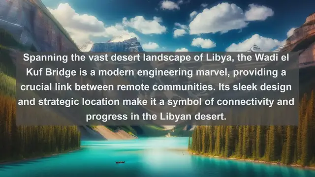 Video thumbnail for Bridging the Divide: Top 10 Famous Bridges in Libya