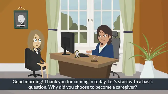 Video thumbnail for Caregiver Interview Questions and Answers