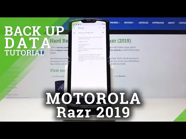 'Video thumbnail for How to Backup Data in MOTOROLA Razr 2019 – Add Google Backup Account'
