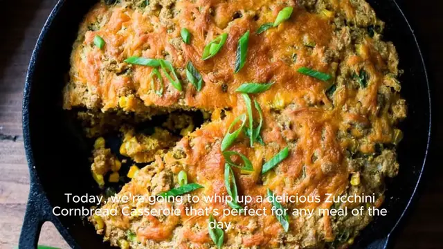 Video thumbnail for Zucchini Cornbread Casserole