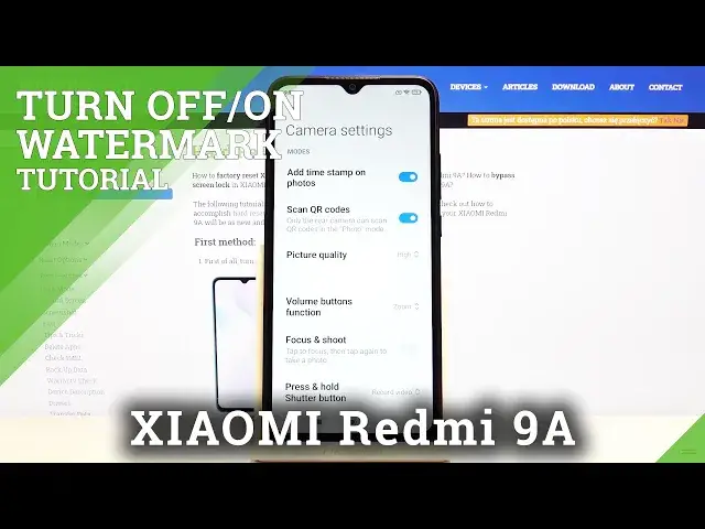'Video thumbnail for How to Add Time Camera Watermark in XIAOMI Redmi 9A – Customize Camera Watermark'