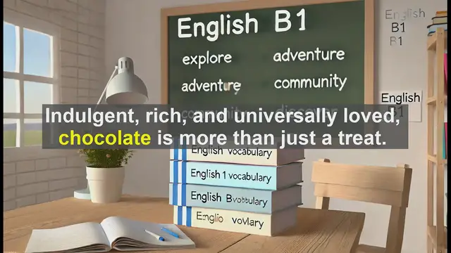 Video thumbnail for 2500 Must Know CEFR B1 Vocabulary - Chocolate: A Sweet Journey Through Language and Culture