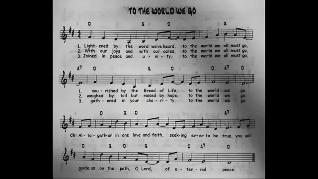 Video thumbnail for To The World We Go - Catholic Mass Song Sheet Music