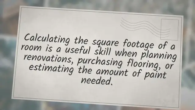 Video thumbnail for How to calculate square feet of a room?