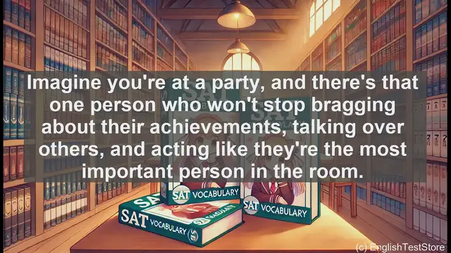 Video thumbnail for 5000 Must Know SAT Vocabulary - Bumptious: The Perfect Word for Party Braggarts