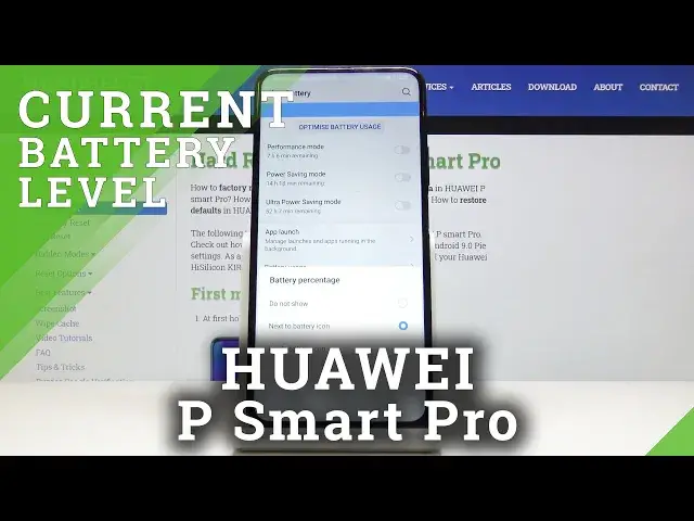 'Video thumbnail for How to Show Battery Percentage in HUAWEI P Smart Pro - Enable Battery Level Icon'