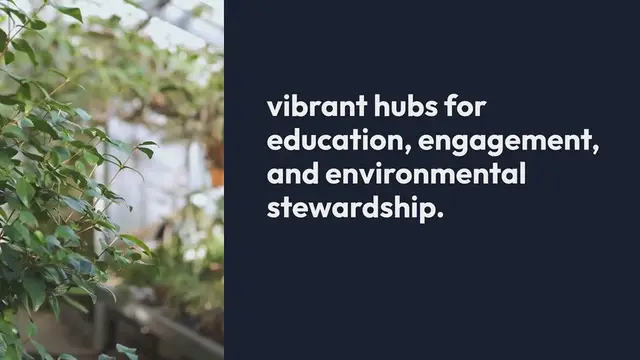 Video thumbnail for Botanical Gardens And Community Outreach Programs