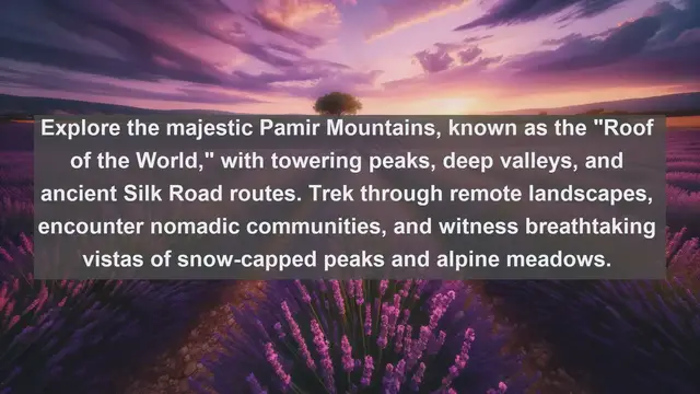 Video thumbnail for Unveiling Tajikistan's Natural Marvels: Top 10 Must-See Landscapes