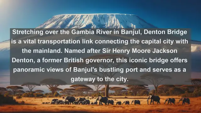 Video thumbnail for Bridging Cultures: Top 10 Famous Bridges in The Gambia