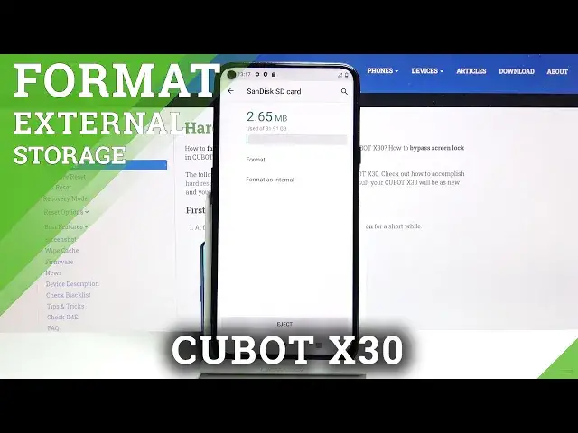 Video thumbnail for How to Format SD Card in CUBOT X30 – Repair Memory Card