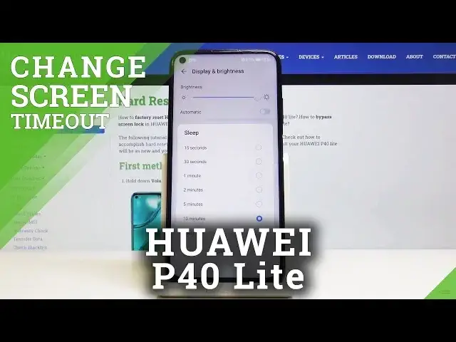 'Video thumbnail for How to Set Screen Timeout in HUAWEI P40 Lite – Sleep Time'