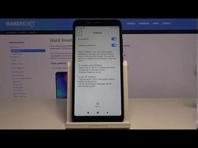'Video thumbnail for How to Enable Talkback in Xiaomi Redmi 7A - Talkback Mode'