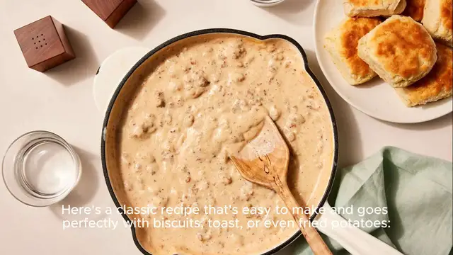 Video thumbnail for Sausage gravy recipe