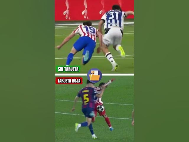 Video thumbnail for 🤔 Entonces estas jugadas solo son tarjetas rojas si eres del Barça, ¿no?
