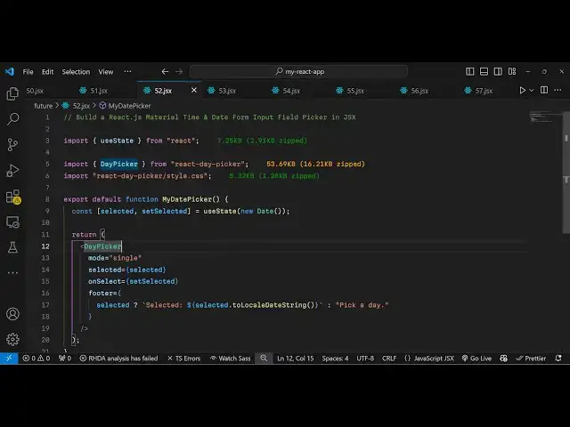 Video thumbnail for Build a React.js Material Time & Date Form Input Field Picker in JSX
