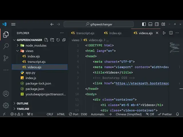 Video thumbnail for Node.js Express Youtube API Scraper to Fetch Transcript of Video & Fetch Channel Videos in Browser